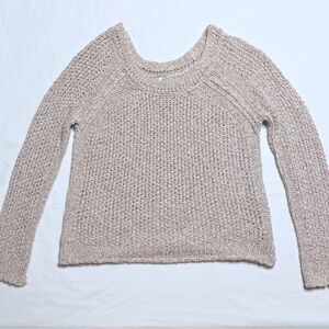 Free People Tan Knit Sweater – XS
